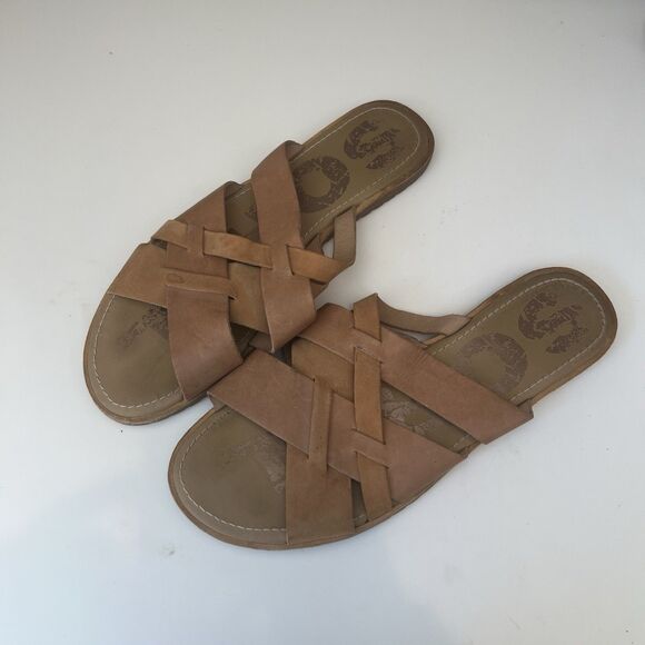 Sorel Ella Slide Sandal Women’s 11 Slip On Leather Strappy - Picture 1 of 6